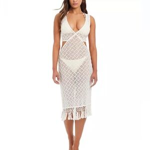 NWT Red Carter Papyrus Crochet Dress